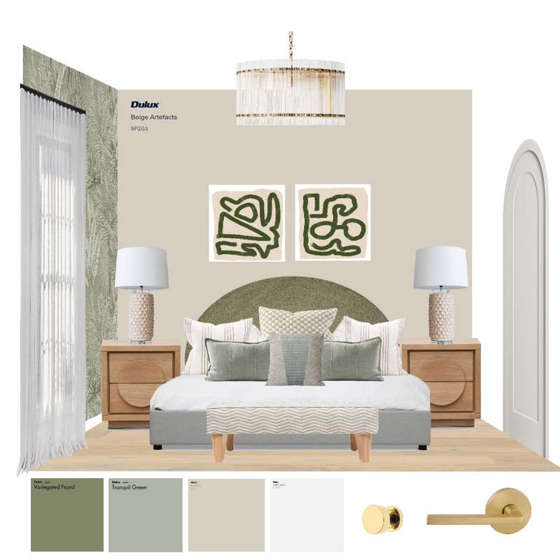 Tropical soft modern. Bedroom in natural colors. Mood Board by Victoria NC on Style Sourcebook