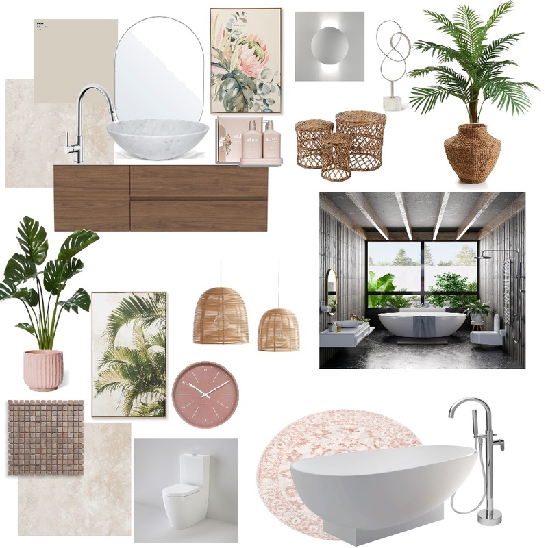 Tropical Oasis Bath Mood Board by Sheba.Interiors on Style Sourcebook