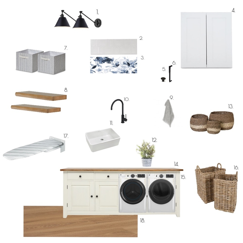 Sample Board- Laundry Room * Mood Board by Shanina94 on Style Sourcebook