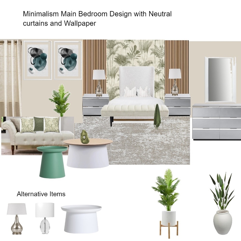 Minimalist Off white/ Neutral Curtains Design Color Scheme With wallpaper Hanny Mood Board by Asma Murekatete on Style Sourcebook