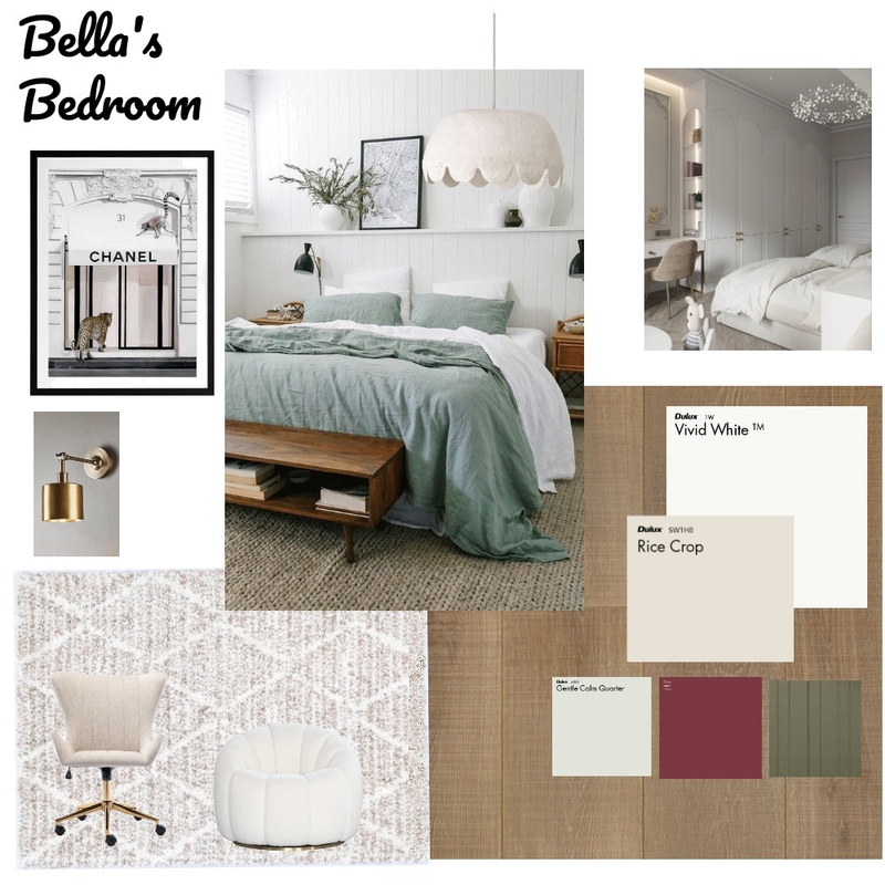 Bella's bedroom Mood Board by JLK on Style Sourcebook