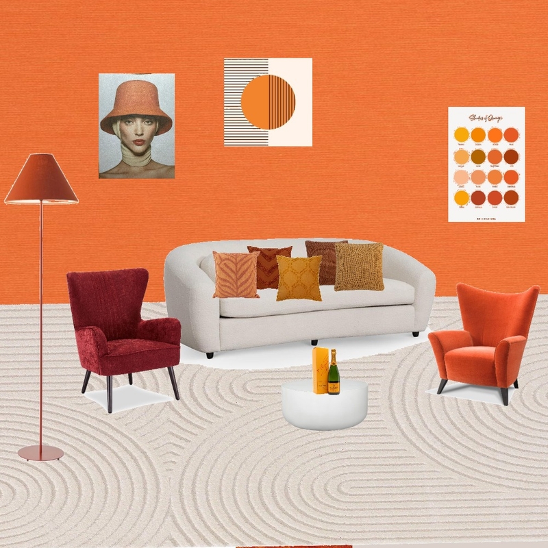 Orange interior 2 Mood Board by olga_shakina@yahoo.com on Style Sourcebook