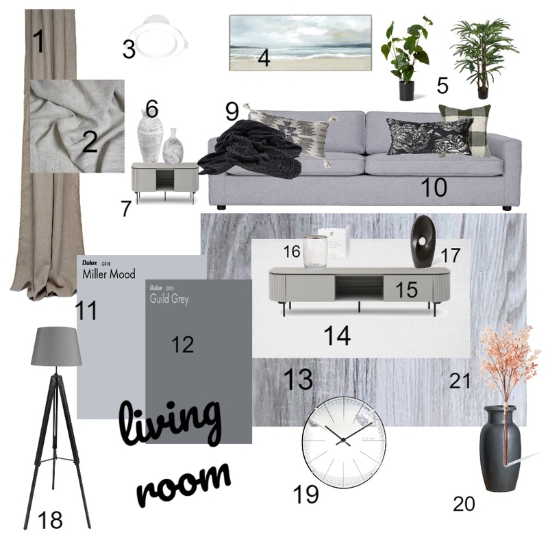 living room ass. 9 Mood Board by rtetzlaff70@gmail.com on Style Sourcebook
