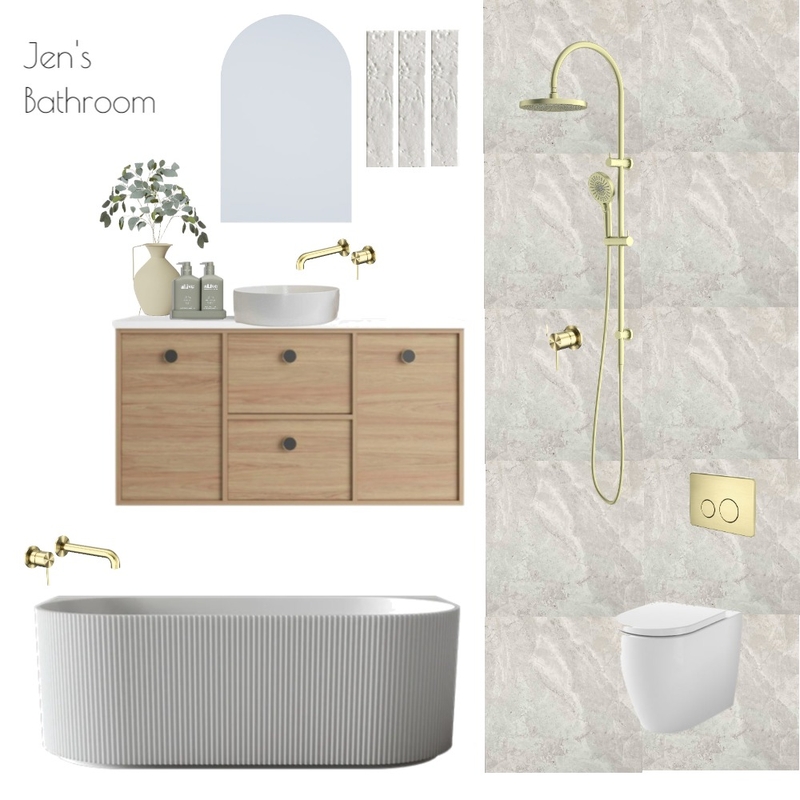 Jen's Bathroom Mood Board by The Blue Space Designer on Style Sourcebook