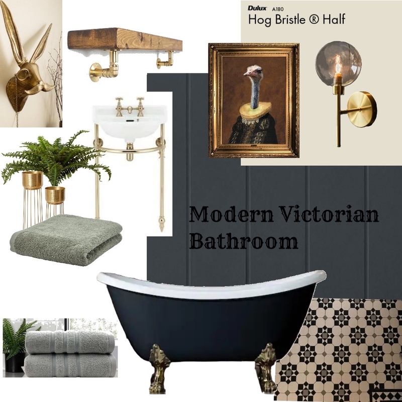 Room Specific - Modern Victorian Bathroom Mood Board by ZuriDesigns on Style Sourcebook