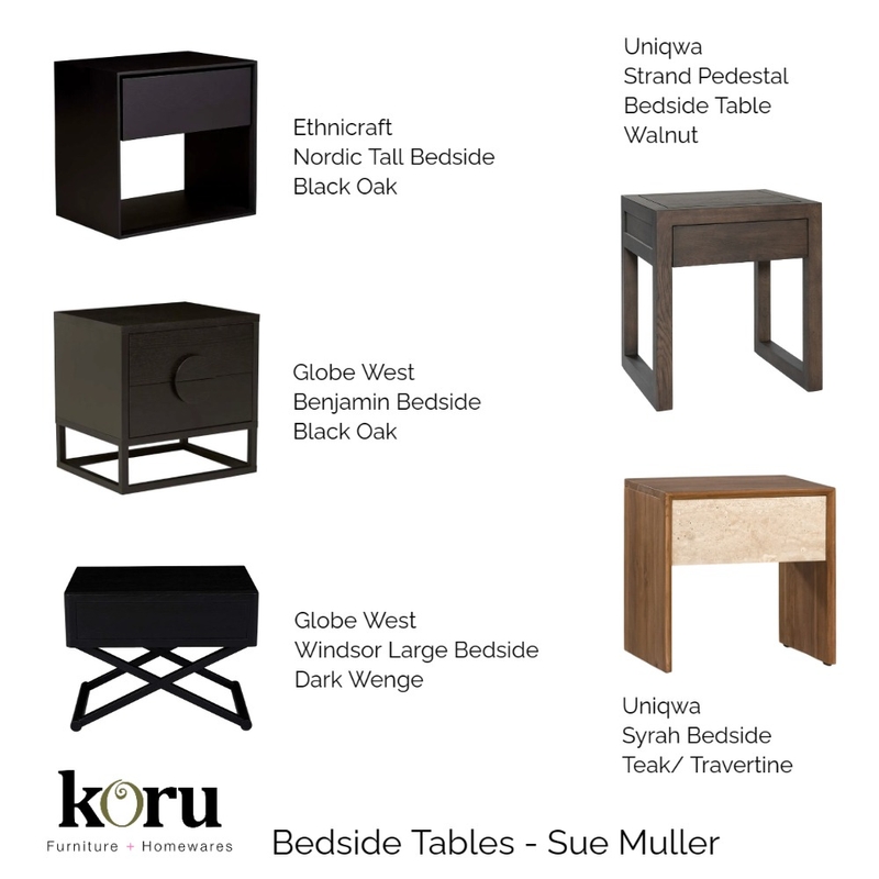 Bedside Tables - Sue Muller Mood Board by bronteskaines on Style Sourcebook