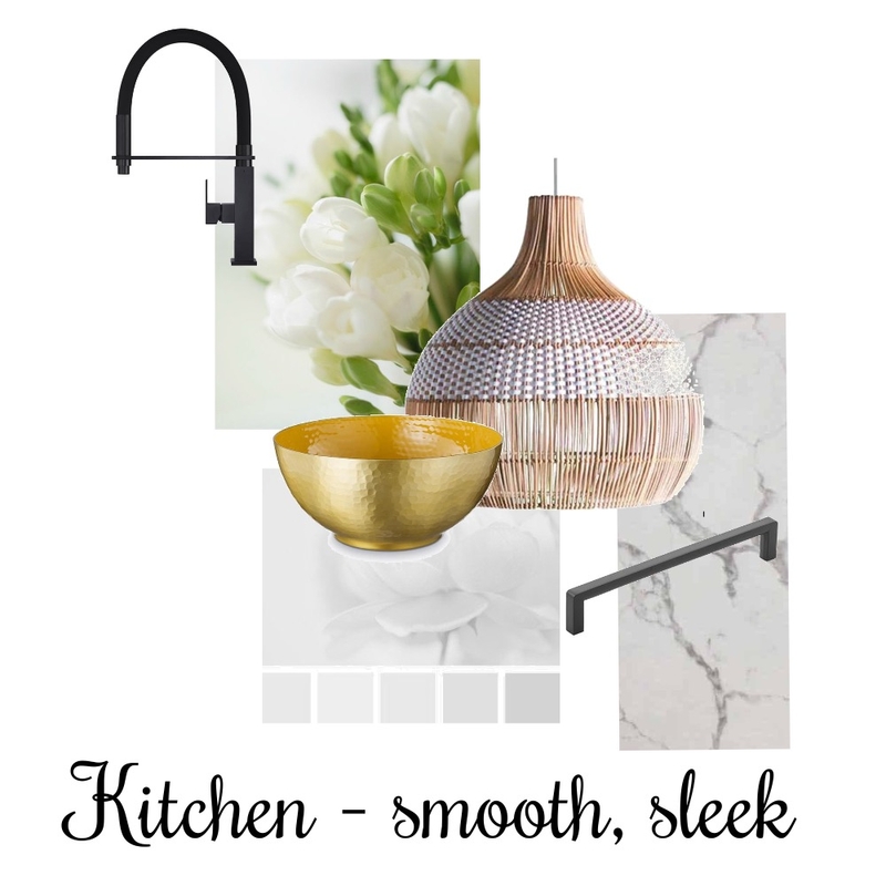 Kitchen - white with black and gold accents Mood Board by Jo Steel on Style Sourcebook
