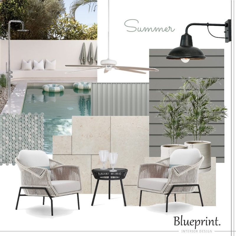 Soaking up Summer Mood Board by Blueprint Interior Design on Style Sourcebook