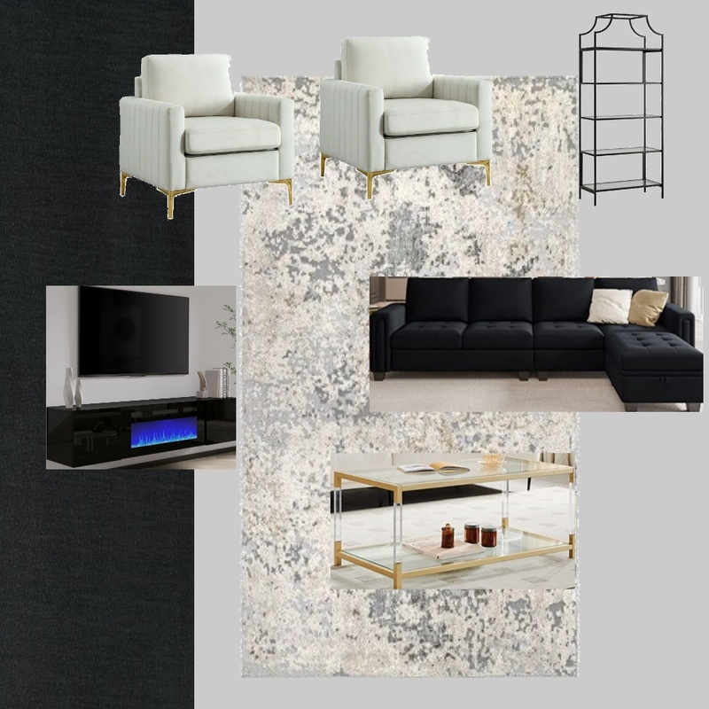 Black and Gold Mood Board by ROSSKN on Style Sourcebook