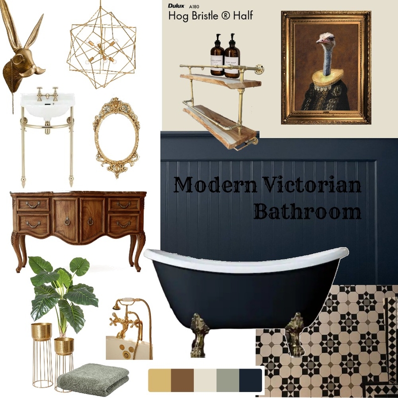 Room Specific - Modern Victorian Bathroom Mood Board by ZuriDesigns on Style Sourcebook