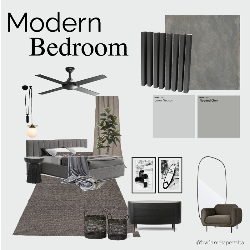 Modern Bedroom Mood Board by DanielaPeralta on Style Sourcebook