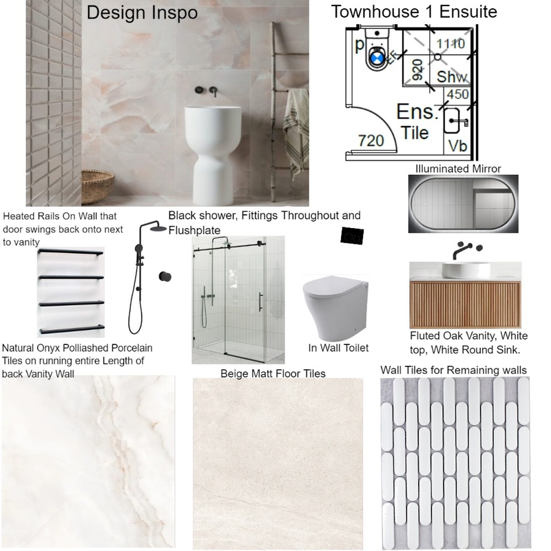 Cheryl Townhouse 1 Ensuite Mood Board by undefined on Style Sourcebook