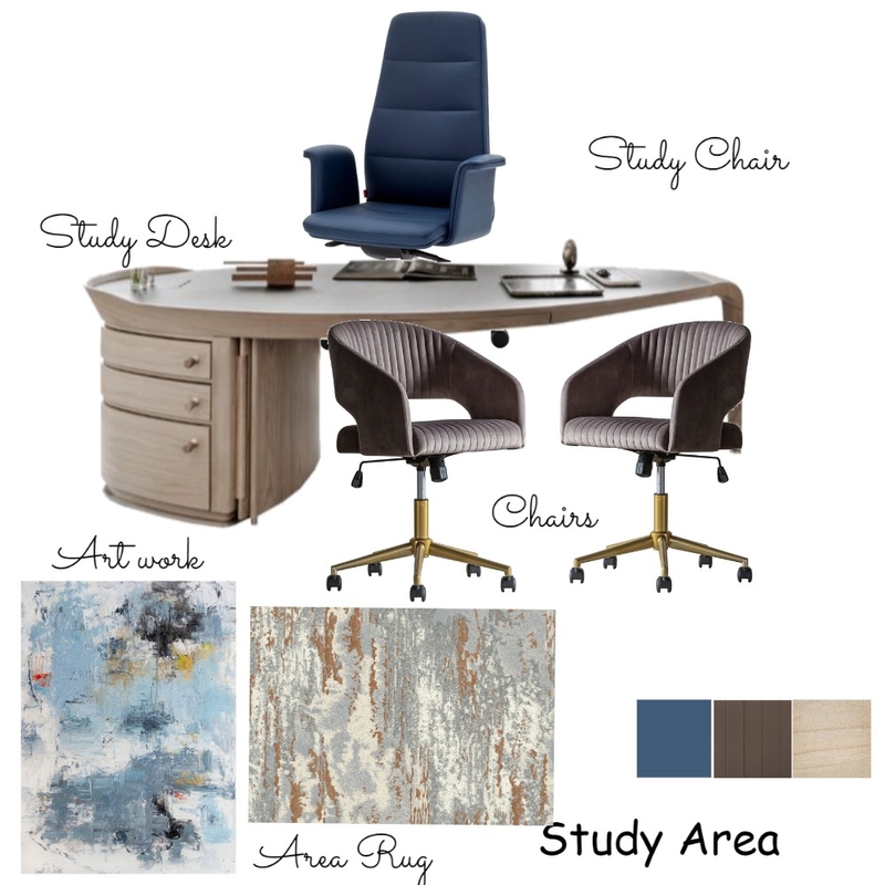 Study Area 3 Mood Board by Oeuvre Designs 2 on Style Sourcebook