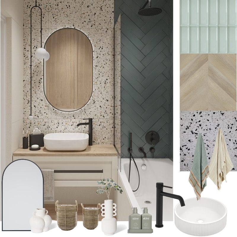 modern mediterrean - bathroom Mood Board by Studio 87 on Style Sourcebook