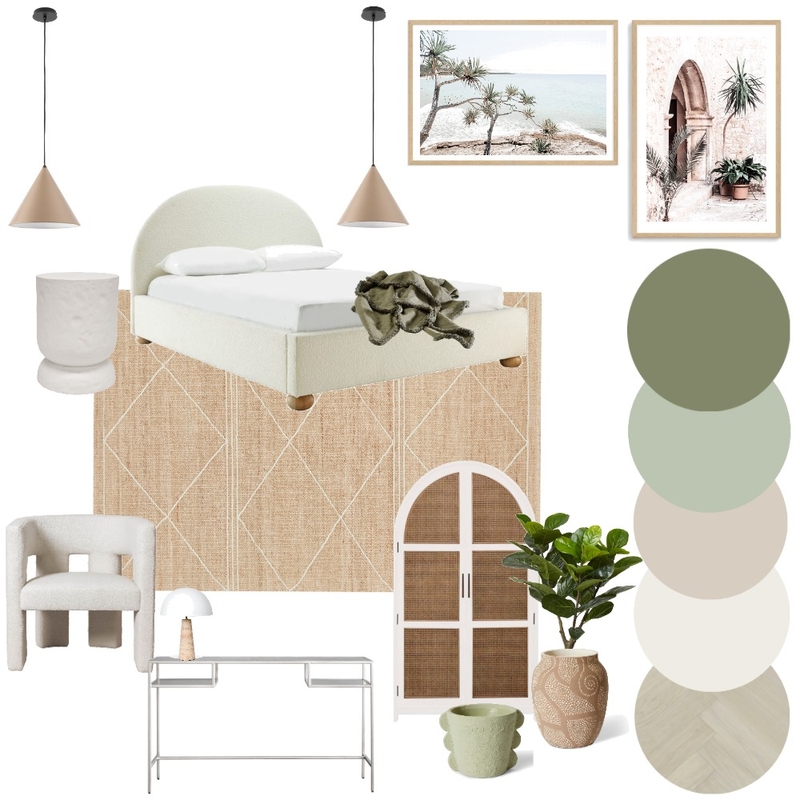 modern mediterrean - guest room Mood Board by Studio 87 on Style Sourcebook
