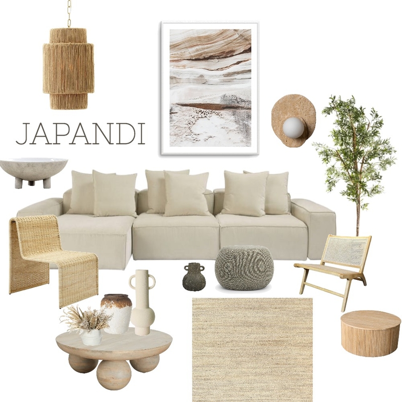 Japandi Living Room Mood Board Mood Board by emilypalmer on Style Sourcebook