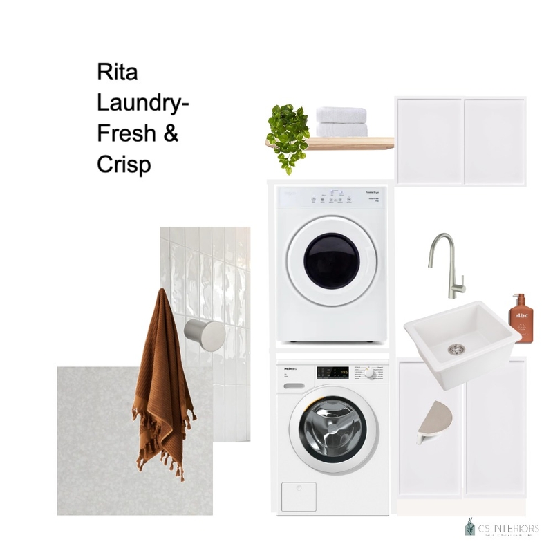 Rita Laundry- Crisp and Fress Mood Board by CSInteriors on Style Sourcebook
