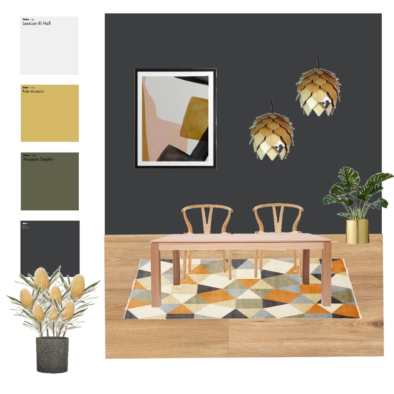 Yellow Banksia inspired Dining Room Mood Board by martina.interior.designer on Style Sourcebook