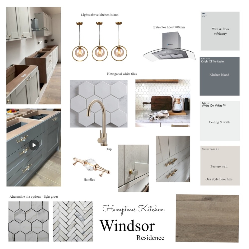 Hamptons Kitchen @ Windsor Residence Mood Board by martina.interior.designer on Style Sourcebook