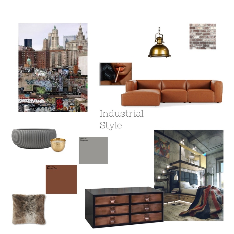 Industrial style mood board Mood Board by mariam8090m@outlook.com on Style Sourcebook