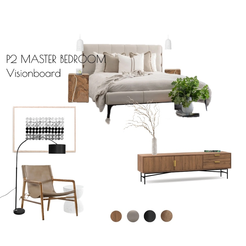 P2 Master Bedroom Vision Board Mood Board by Paradiso on Style Sourcebook