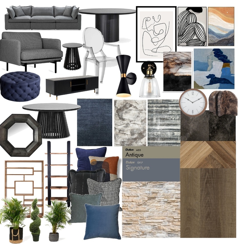 modern industrial living/dining room moodboard Mood Board by Gabrielle Conlin on Style Sourcebook