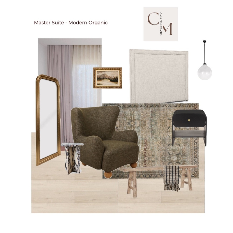 Master Suite - Modern Organic Add Ons Moss Mood Board by Casa Macadamia on Style Sourcebook