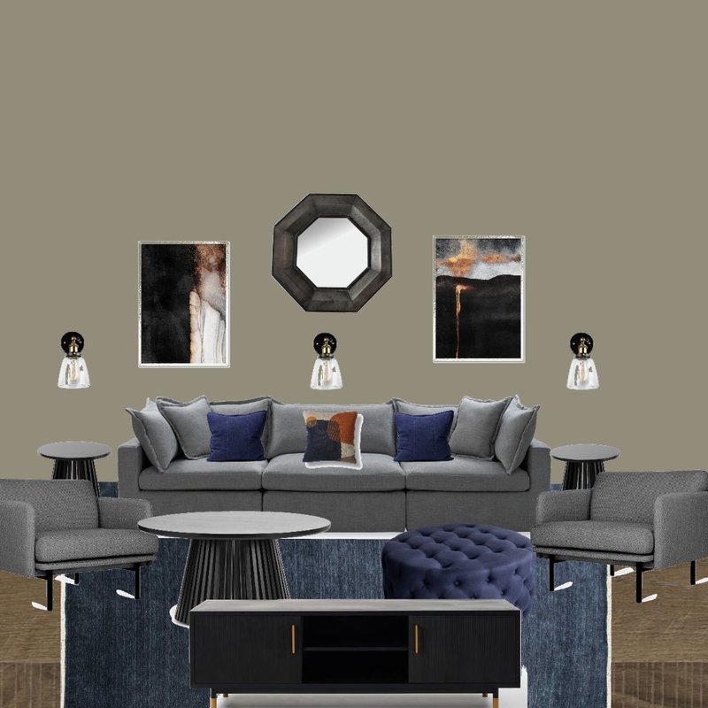 modern industrial living room concept board Mood Board by Gabrielle Conlin on Style Sourcebook