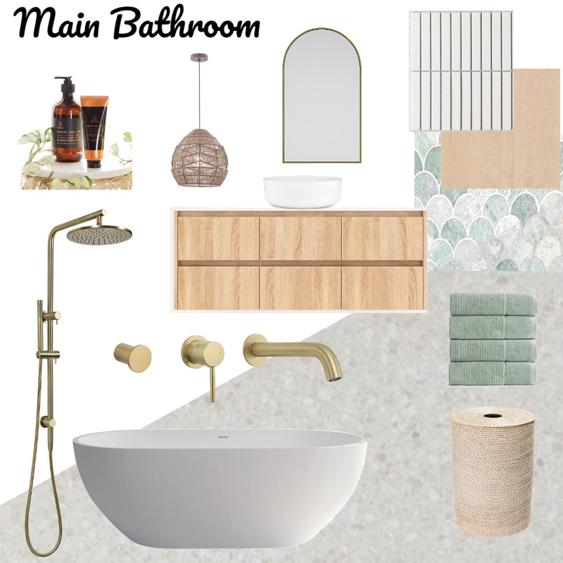 Main Bathroom option 2 Mood Board by JLK on Style Sourcebook