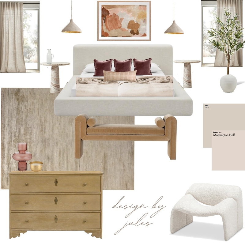 dreamy fairfax bedroom Mood Board by design by jules on Style Sourcebook