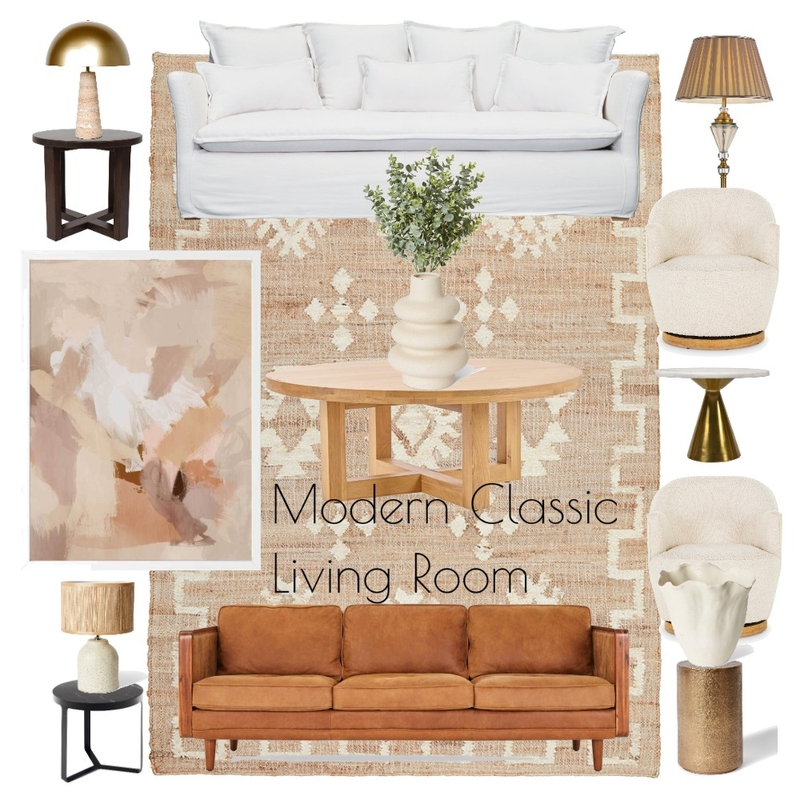 Modern Classic Living Room Mood Board by ponderhome on Style Sourcebook