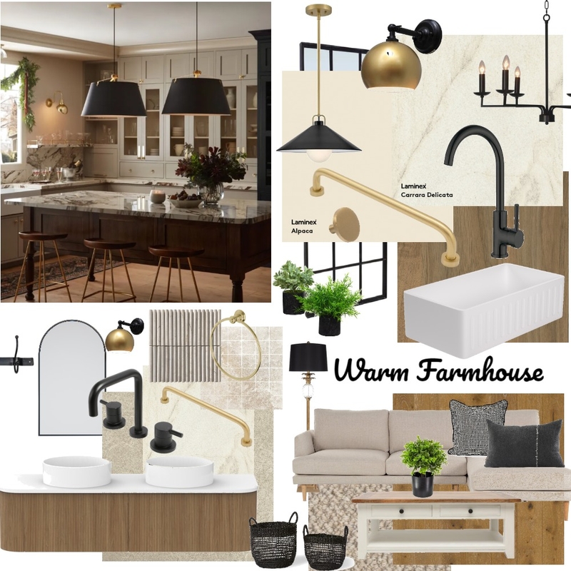 warm farmhouse Mood Board by Lucey Lane Interiors on Style Sourcebook