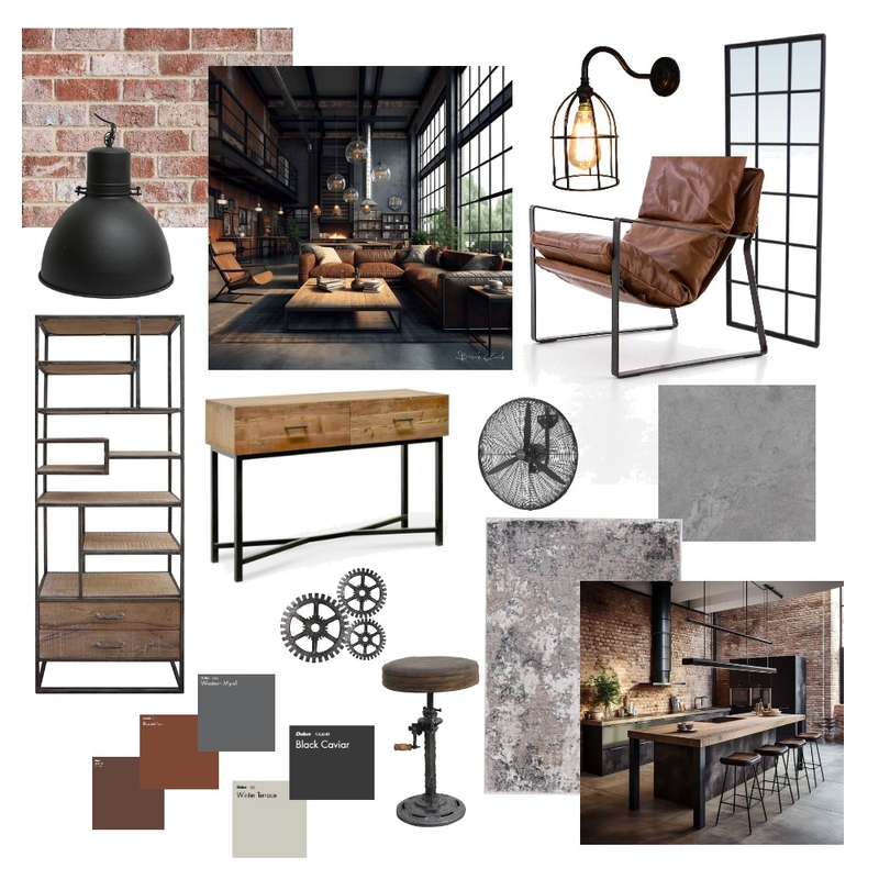 Industrial Style Mood Board by AngieWard on Style Sourcebook