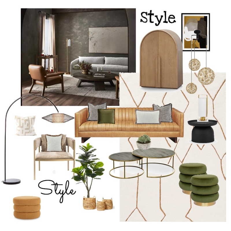 Camel living room Mood Board by d.zyneinteriors@gmail.com on Style Sourcebook