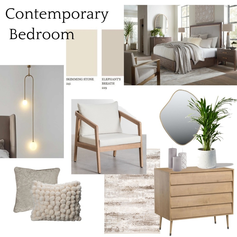 Contemporary Bedroom Neutral Mood Board by Jacqueline.casey@hotmail.com on Style Sourcebook