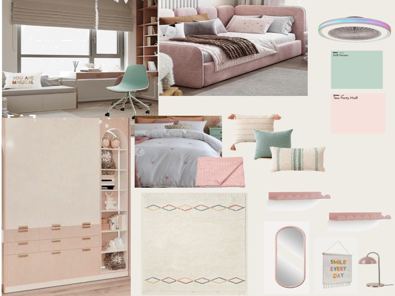 girls bedroom Mood Board by Clo on Style Sourcebook
