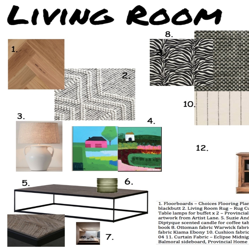 Living Area Mood Board by jominnaclancy@gmail.com on Style Sourcebook