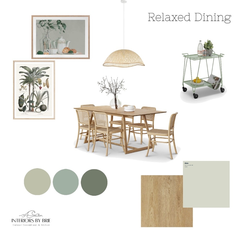 Relaxed Dining Mood Board by Interiors by Brie on Style Sourcebook