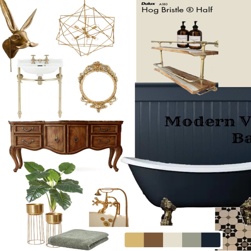 Room Specific - Modern Victorian Bathroom Mood Board by ZuriDesigns on Style Sourcebook