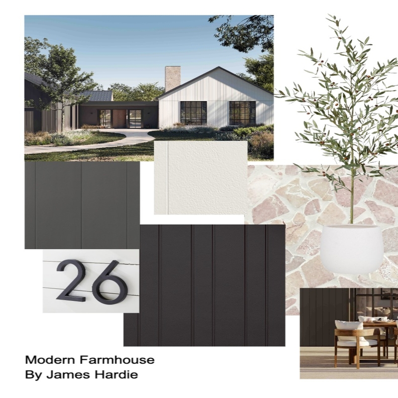 Modern Farmhouse Mood Board by James Hardie AU on Style Sourcebook