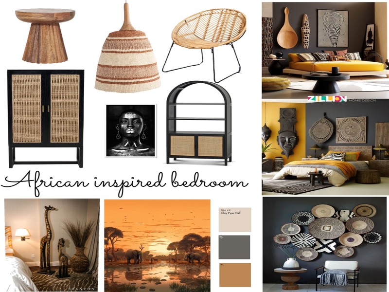 African Inspired bedroom Mood Board by ayman.mawji on Style Sourcebook