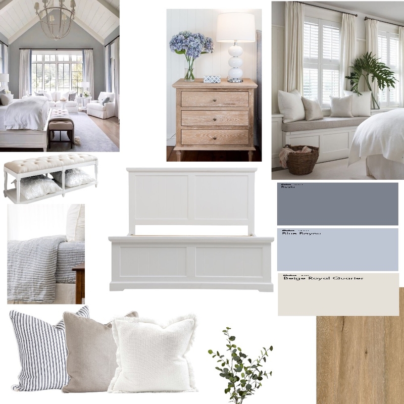 Hampton bedroom Mood Board by Courtney Hazbic Interiors on Style Sourcebook