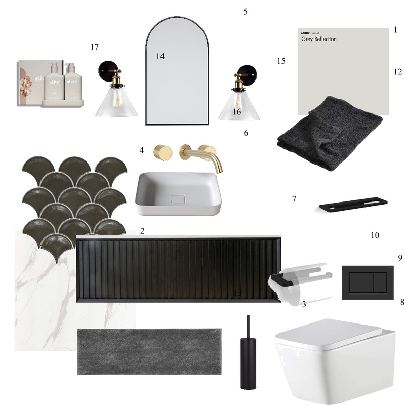 Guest bathroom 1 Mood Board by laila elamir on Style Sourcebook