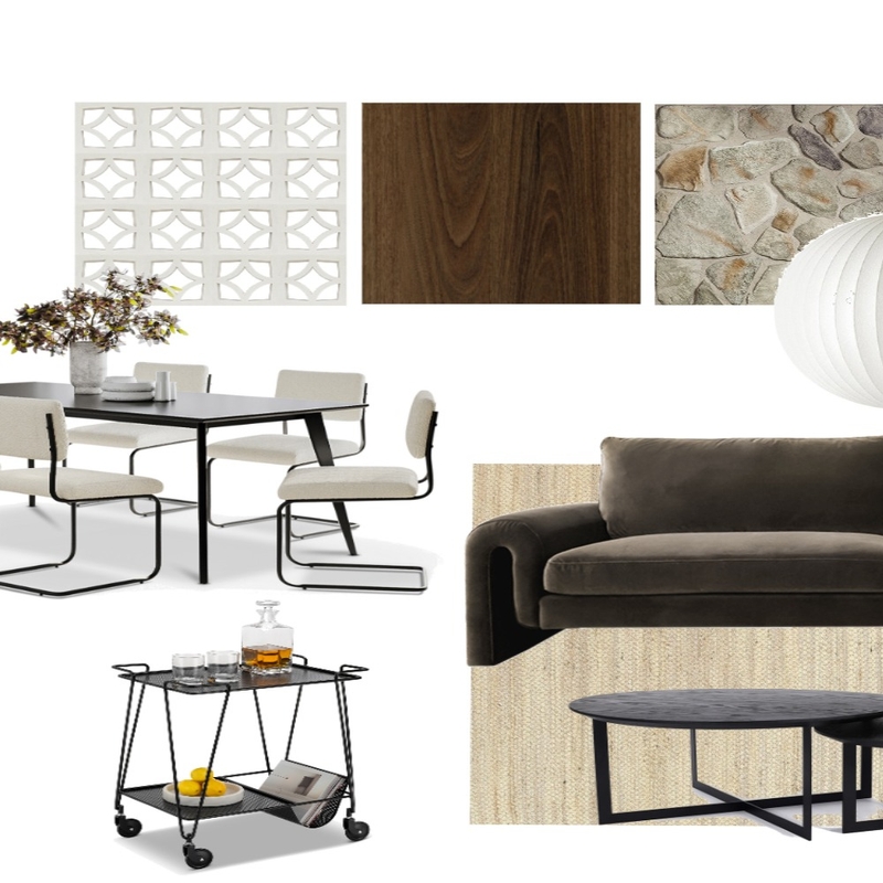 Mid Century Living/Dining Mood Board by Design By G on Style Sourcebook