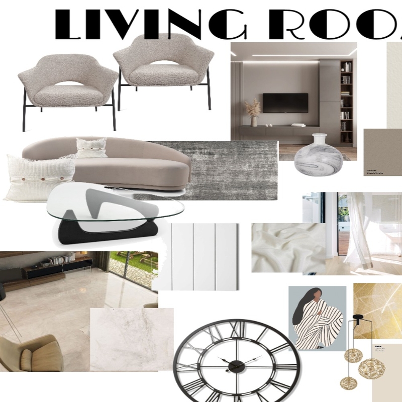LIVING ROOM SEM2 Mood Board by bhoomi on Style Sourcebook