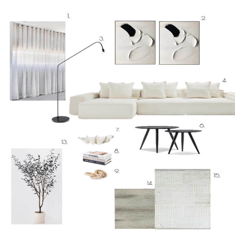 Sample Board 10-Living Room Mood Board by Shanina94 on Style Sourcebook