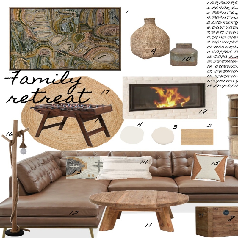 16_Rustic Sample Board_ Manuel Nesta_ Mood Board by manu' on Style Sourcebook