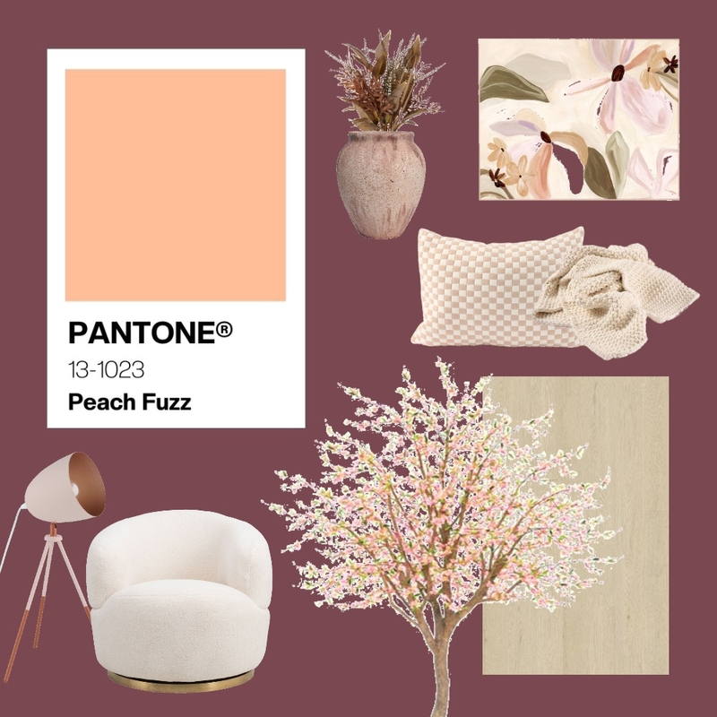 Peach Fuzz Mood Board by swhitehill@armstrongflooring.au on Style Sourcebook