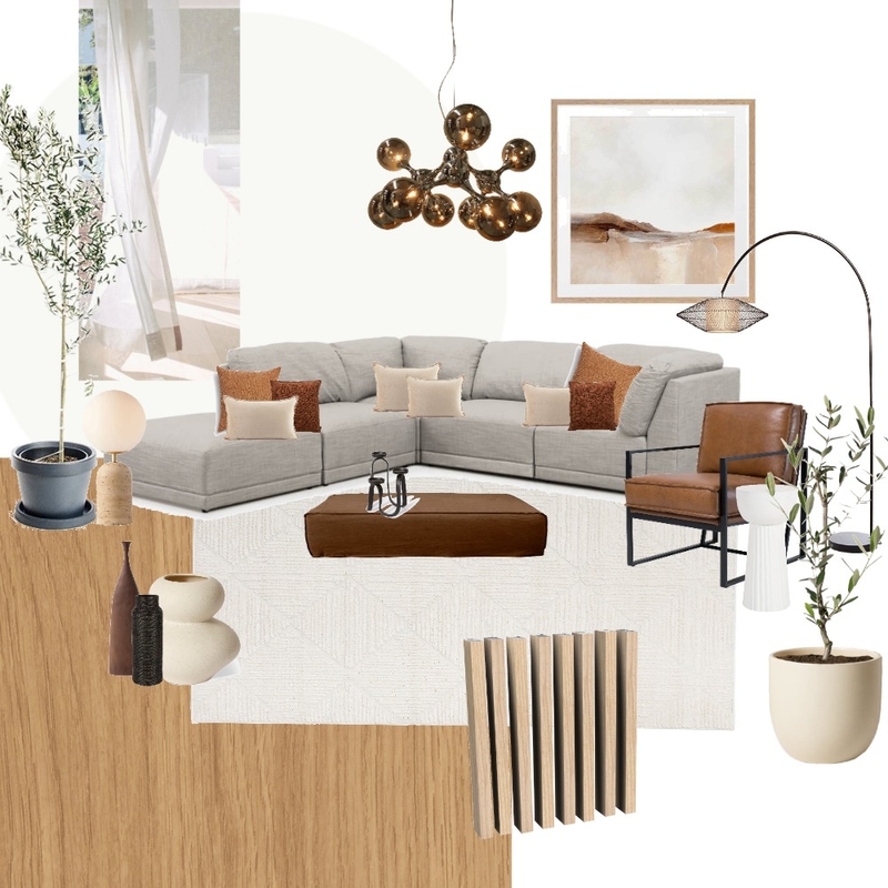 Organic and Modern Minimalist Living Room Mood Board by QH on Style Sourcebook