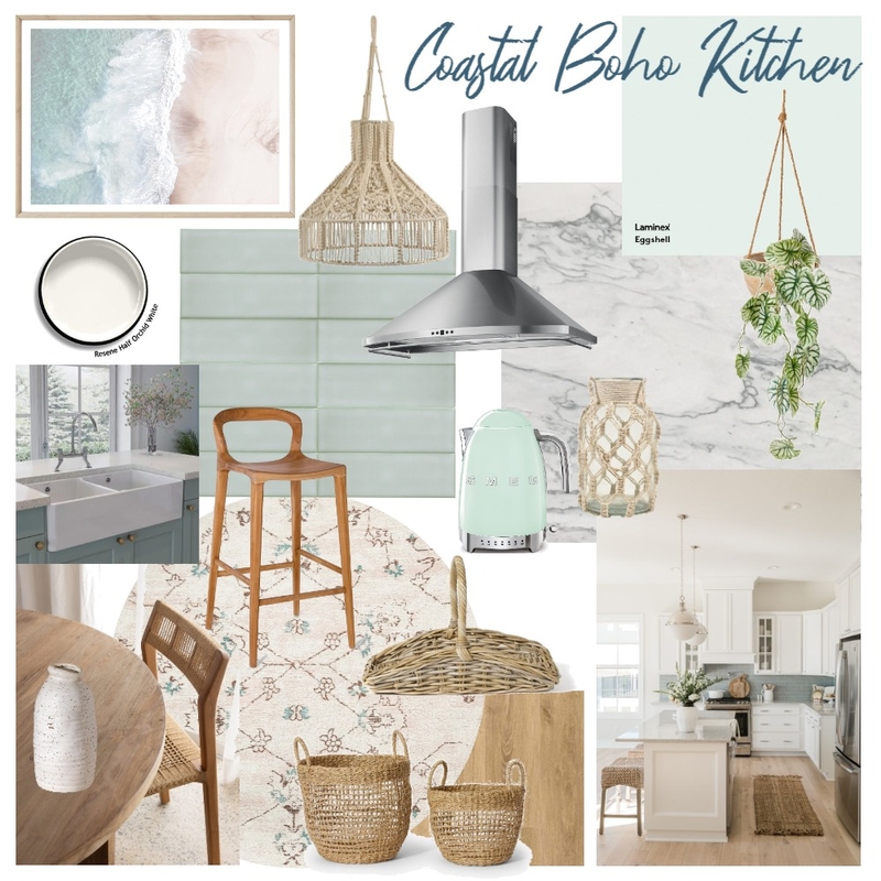 Coastal Boho Kitchen Mood Board by ellys on Style Sourcebook